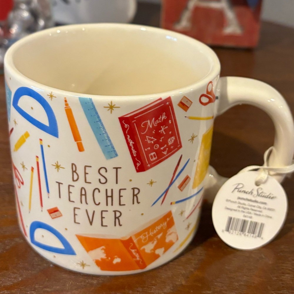 Ceramic Best Teacher Ever Mug - NWT